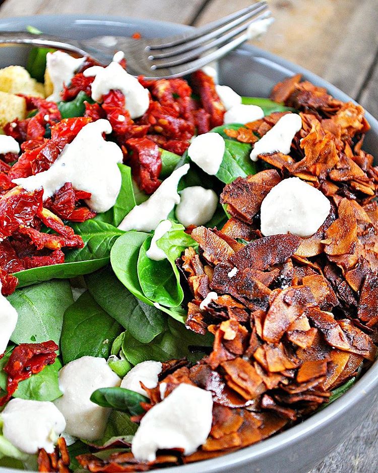Vegan Blt Salad With Coconut Bacon by rabbitandwolves | Quick & Easy ...