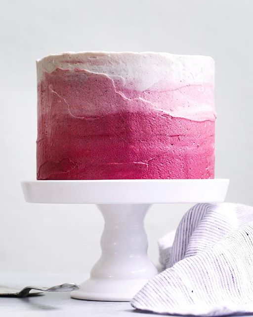 Chocolate Cake With Hibiscus Cream Cheese Frosting by snixykitchen