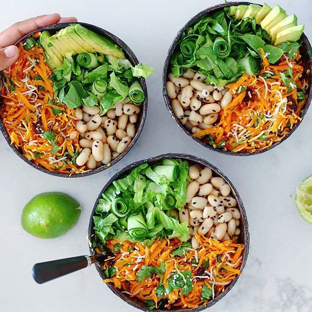 Carrot, Cumin And Coconut Salad Bowls by rawandfree, Quick & Easy Recipe