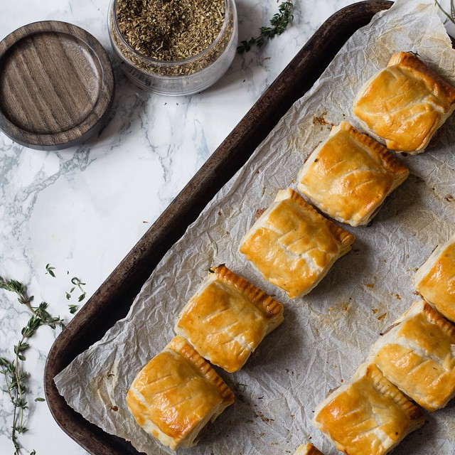 Sausage & Herb Puff Pastry Rolls Recipe | The Feedfeed