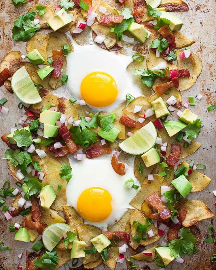 Bacon Avocado And Egg Breakfast Nachos Recipe The Feedfeed 