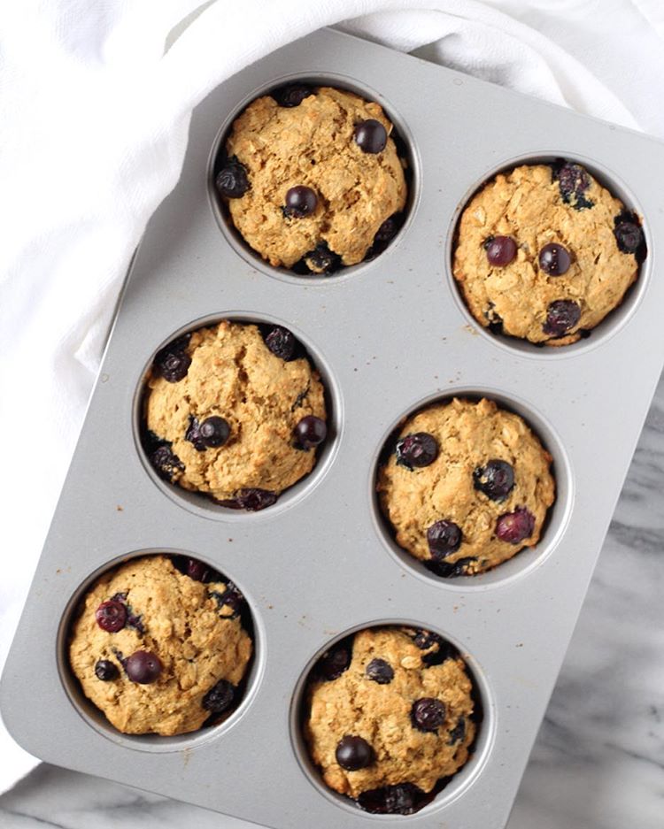 Oat And Blueberry Muffins recipe by Liz Ingraham | The Feedfeed