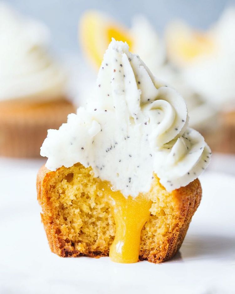 Lemon Curd Filled Lemon Poppyseed Cupcakes recipe by Sam Lemon Curd Filled Lemon Poppyseed Cupcakes recipe by Sam