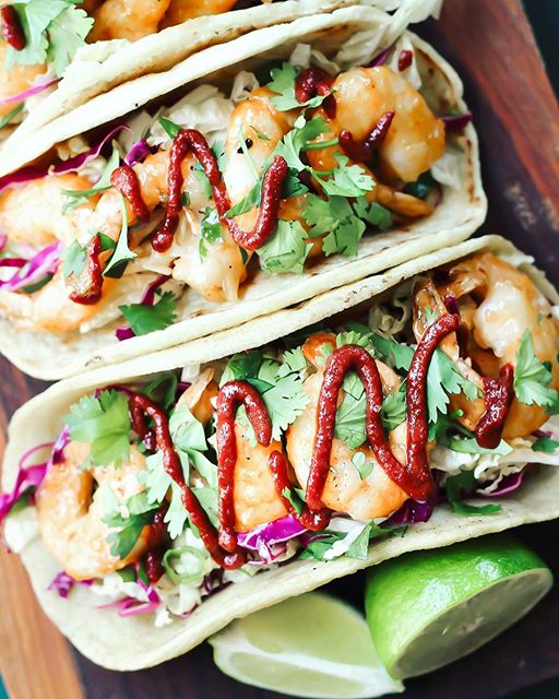 Sweet Chili Shrimp Tacos With Homemade Coconut Flour Tortillas by ...