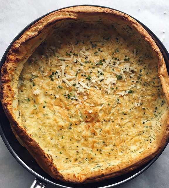 Gruyere Chive And Thyme Dutch Baby By Pastrywithjenn 