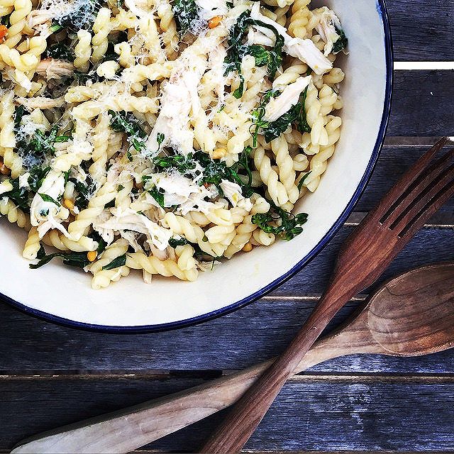 Broccoli & Spinach Chicken Pasta Recipe | The Feedfeed
