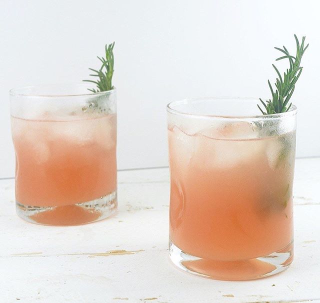 Grapefruit Cocktail With Honey Rosemary Simple Syrup Recipe The Feedfeed