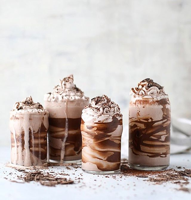 Chocolate Coconut Milkshakes With Whipped Cream Recipe | The Feedfeed