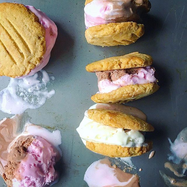 Peanut Butter Ice Cream Sandwich Cookies Recipe The Feedfeed