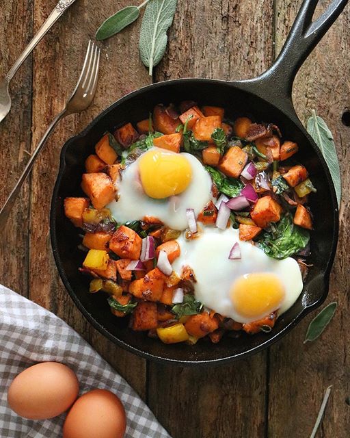 Sweet Potato And Bacon Skillet Hash Recipe The Feedfeed