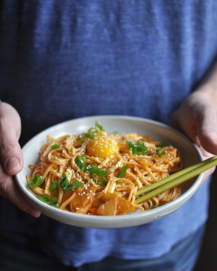 Kimchi Udon Noodles Recipe The Feedfeed