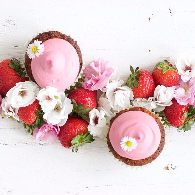Almond Flour Strawberry Cupcakes Recipe The Feedfeed