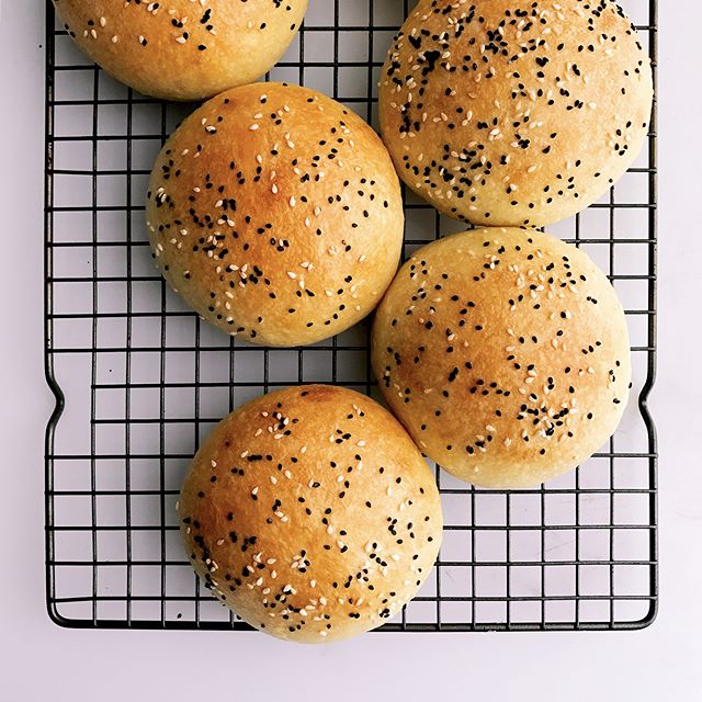 Homemade Sourdough Burger Buns Recipe The Feedfeed
