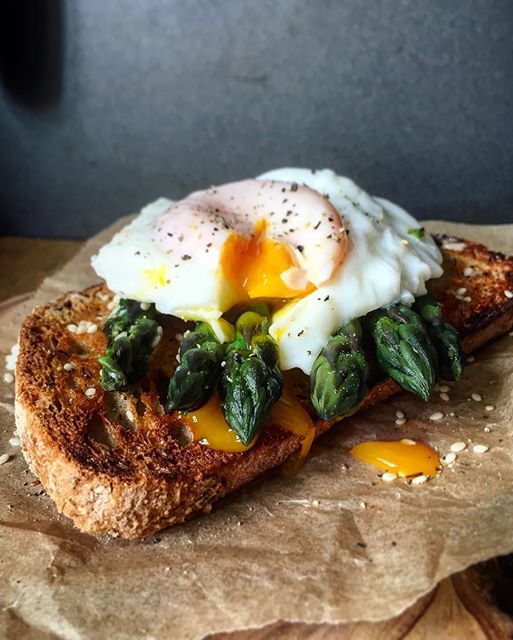 Sourdough Toast With Asparagus And Poached Egg Recipe The Feedfeed