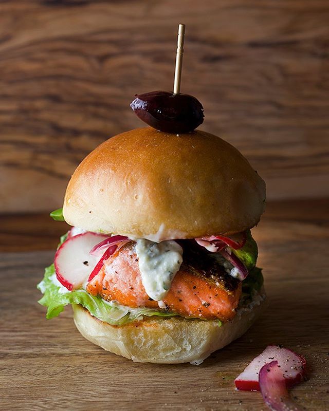 Salmon Burgers With Cucumberdill Yogurt Sauce by yesmoreplease Quick