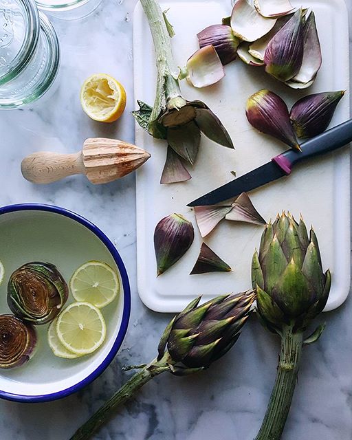Artichokes In Olive Oil With Herbs Recipe The Feedfeed