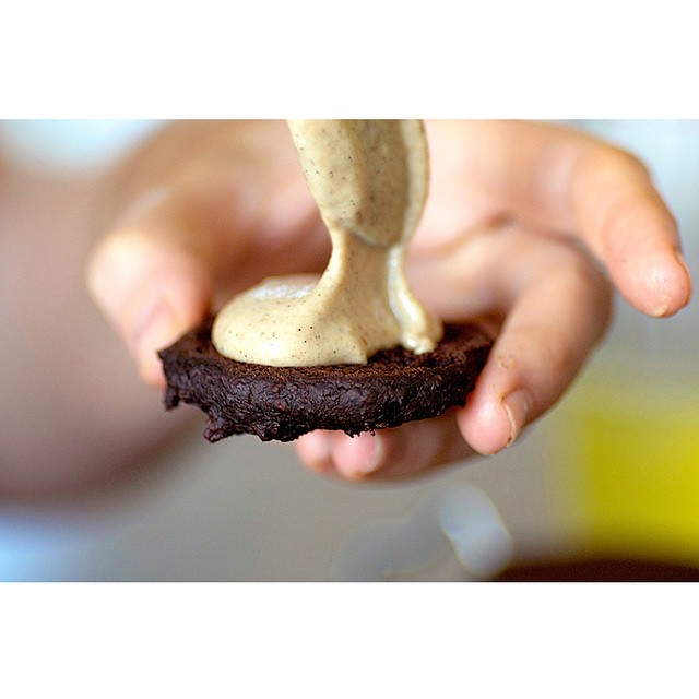 Chocolate Black Bean Whoopie Pies With Salted Caramel Recipe By Liberty Homespun Capers The Feedfeed