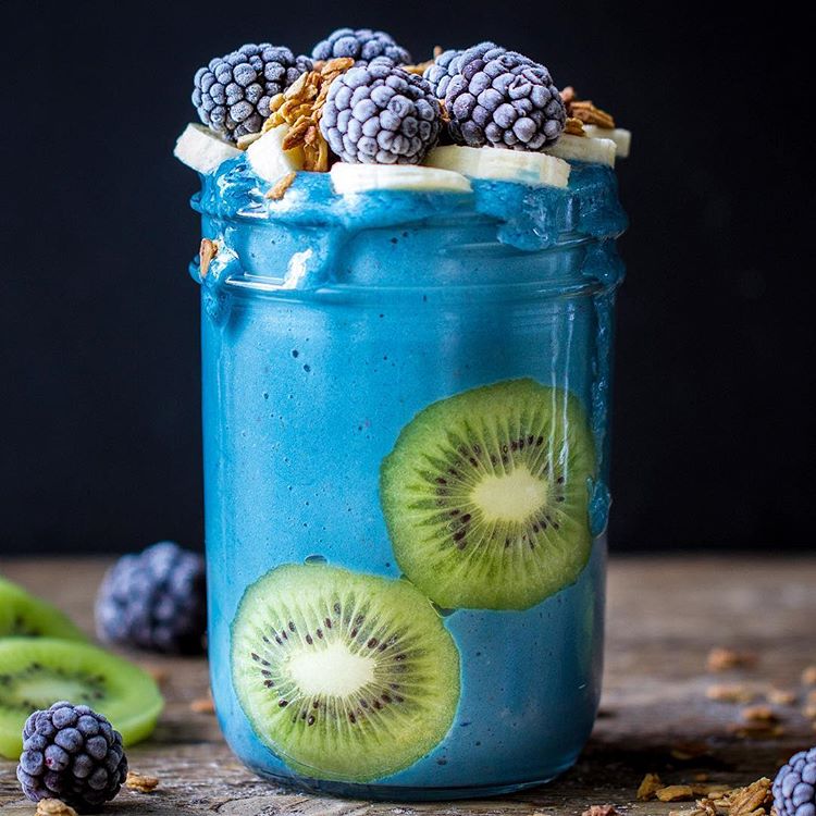 Blue Spirulina Smoothie by briewilly | Quick & Easy Recipe | The Feedfeed