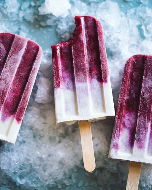 Blackberry & Maple Cashew Cream Popsicles Recipe | The Feedfeed