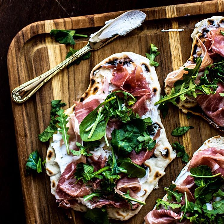 Prosciutto And Goat Cheese Flatbread Recipe The Feedfeed