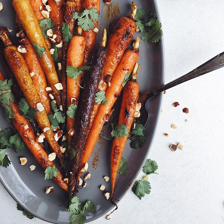 Miso Honey Glazed Roasted Carrots Recipe | The Feedfeed