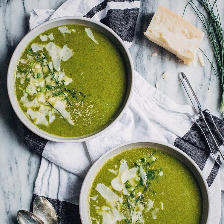 Spring Onion, Kale & Arugula Soup Recipe The Feedfeed