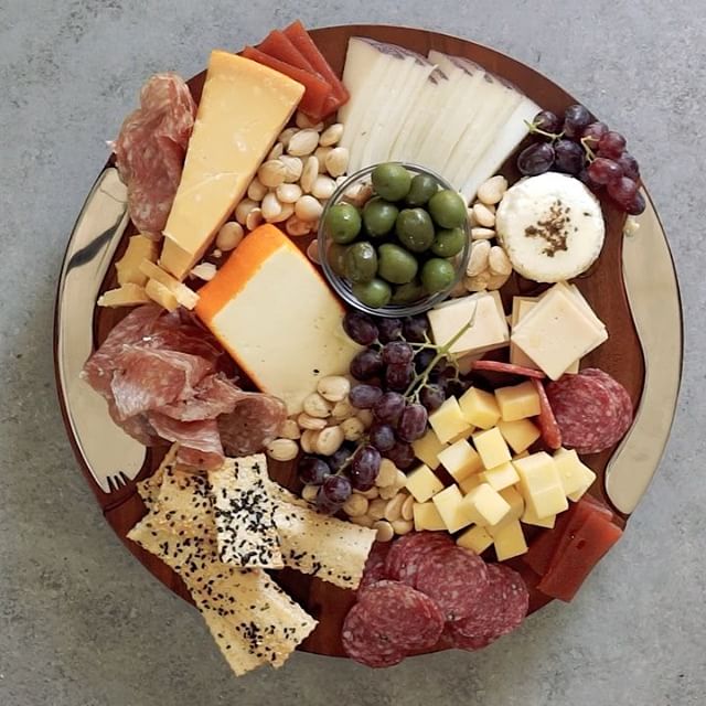 Cheese Board With Homemade Seeded Crackers recipe by Amanda