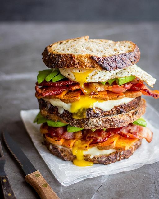 Bacon Avocado Egg Sandwich (The BEST Breakfast Sandwich)