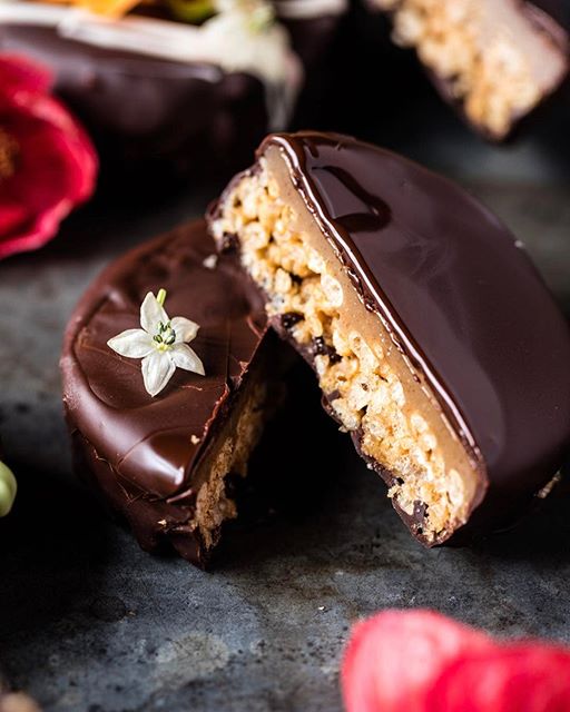 Peanut Butter And Chocolate Puffed Rice Treats by halfbakedharvest