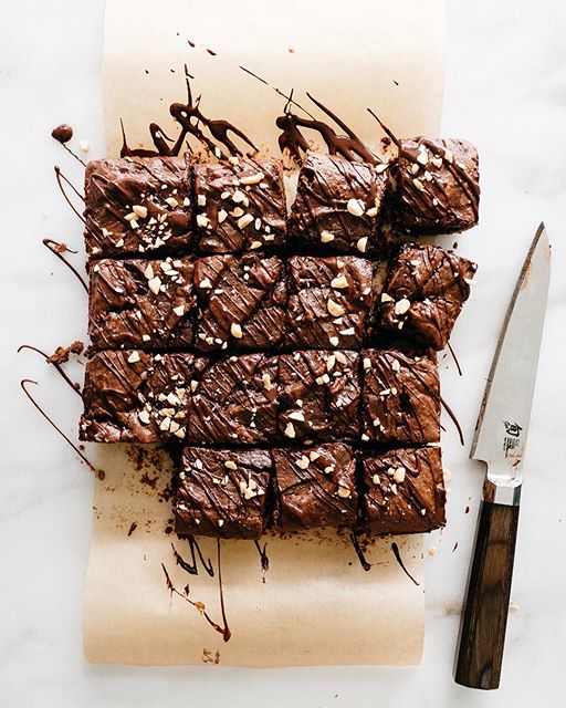 Peanut Butter Brownies With Chocolate Drizzle Recipe The Feedfeed