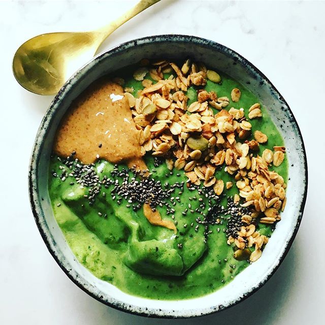 Green Protein Smoothie Bowl by rockmybowl | Quick & Easy Recipe | The ...