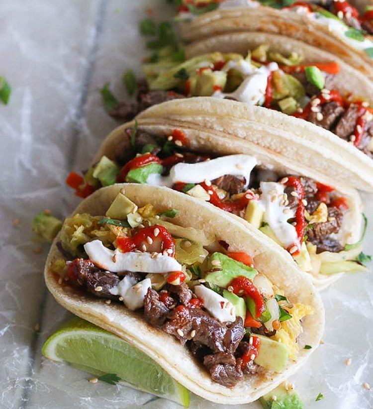 Yummy Recipe for Easy Korean Beef Tacos With Kimchi And Avocado by immacula...