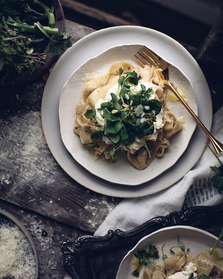 Papperadelle Pasta With Brown Butter Sauce And Wild Garlic Recipe The