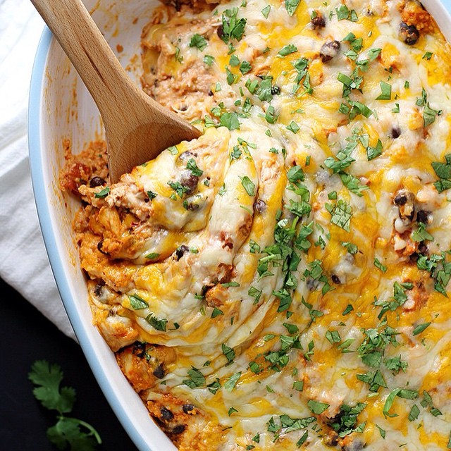 Cheesy Mexican Chicken And Couscous Casserole Recipe | The Feedfeed