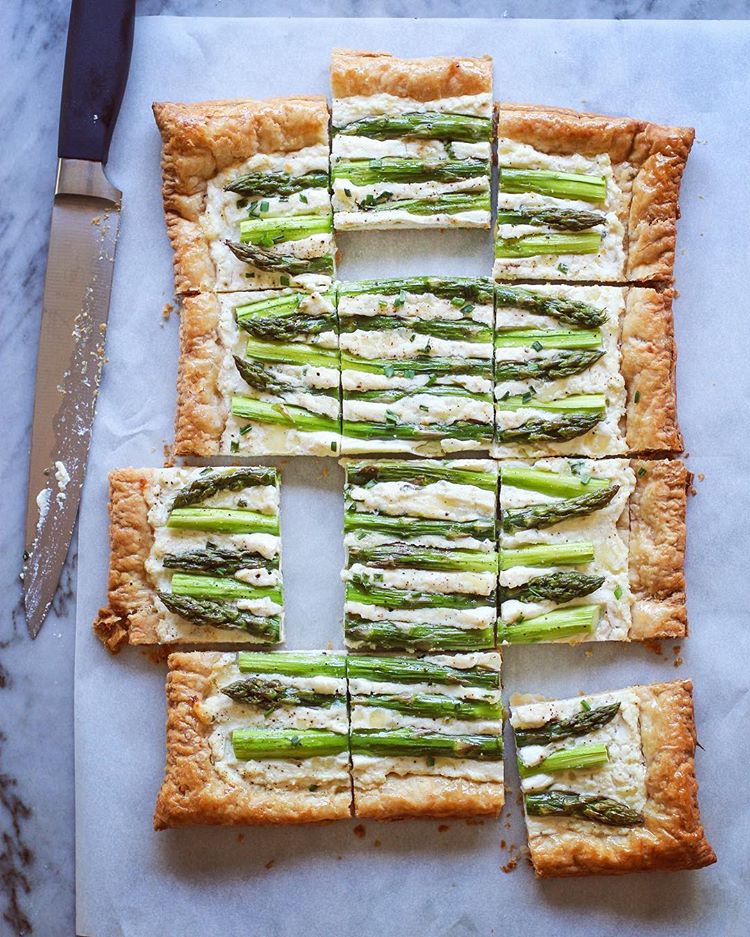 Creamy Ricotta And Parmesan Asparagus Tart Recipe The Feedfeed