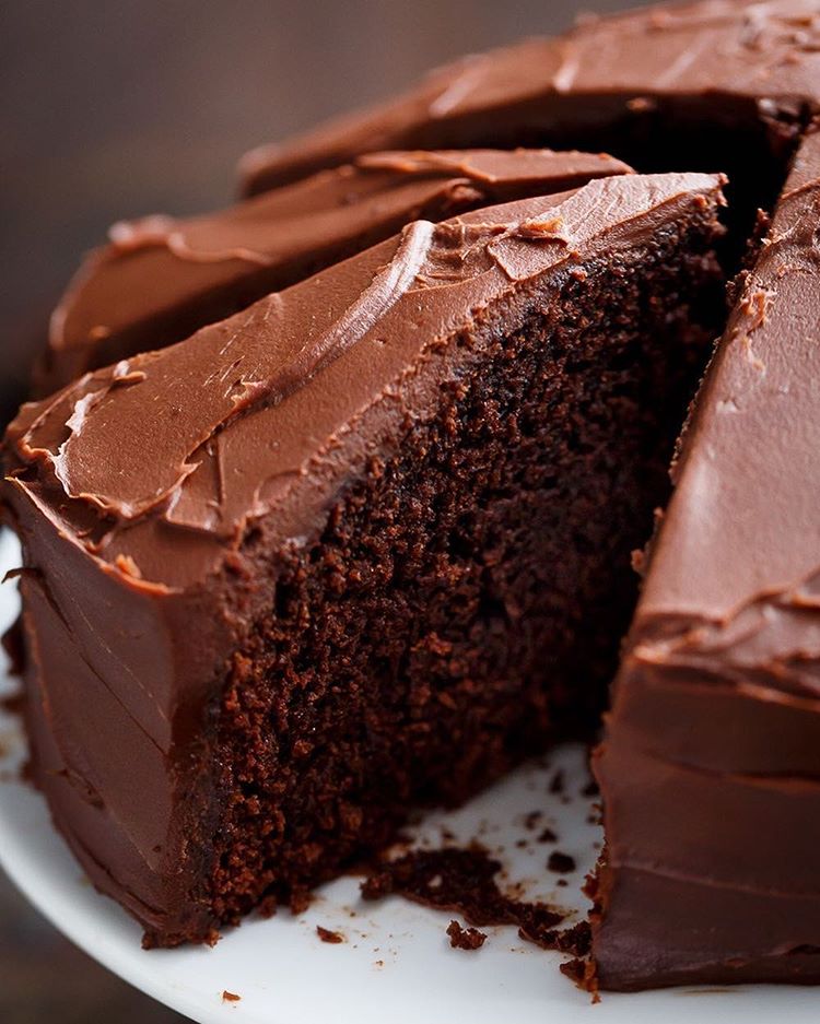 Rich chocolate fudge cake