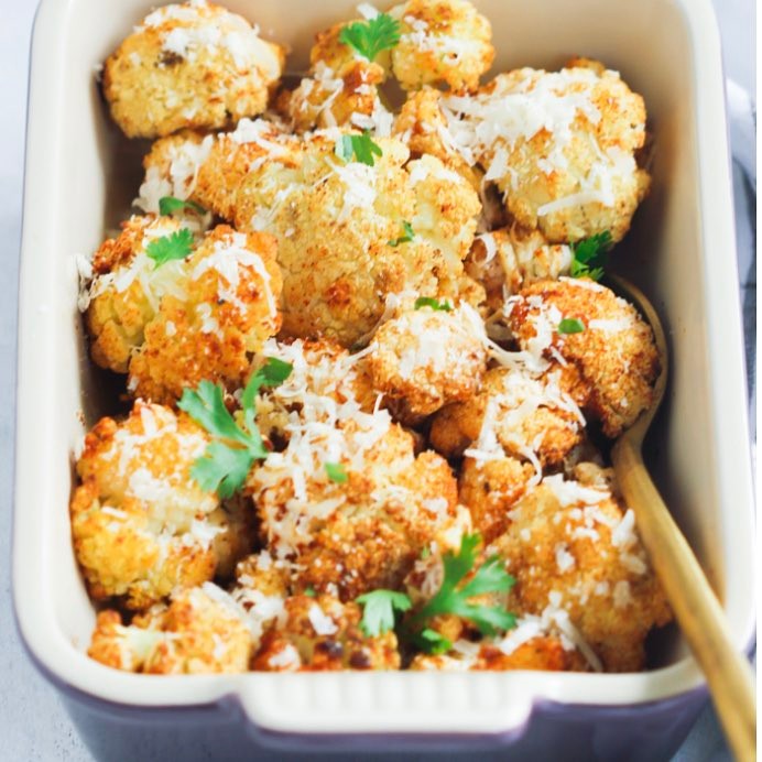 Garlic Parmesan Roasted Cauliflower by primaverakitchen Quick & Easy