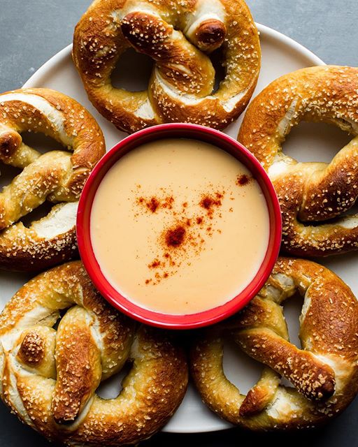 Classic Homemade Soft Pretzels With Cheese Sauce Recipe The Feedfeed