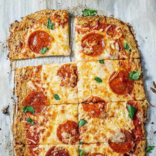 Cauliflower Crust Pepperoni Pizza Recipe The Feedfeed