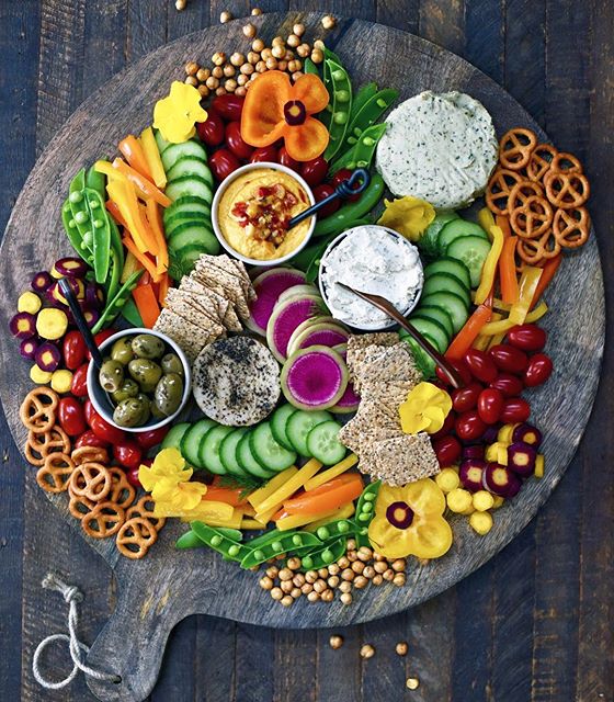 rainbow vegetable tray