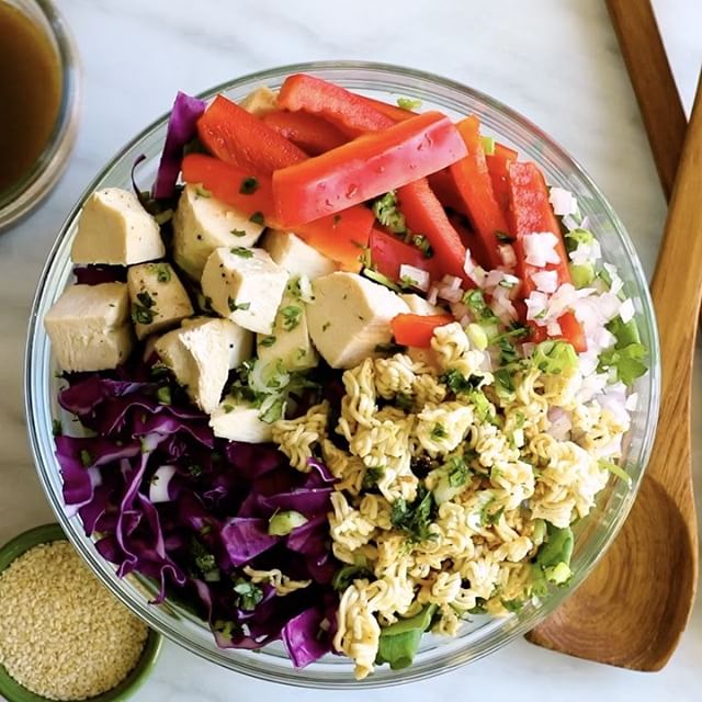 Asian Kale Salad With Tamari Dressing Recipe The Feedfeed