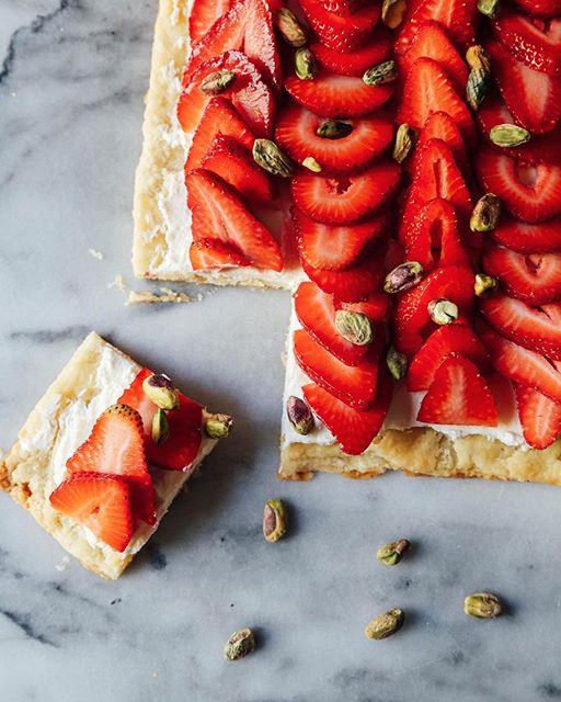 Strawberry Mascarpone And Goat Cheese Tart Recipe | The Feedfeed