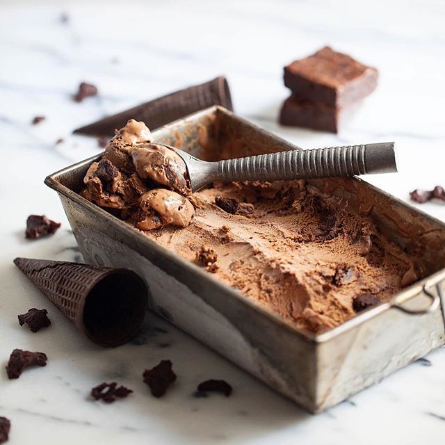Fudge Brownie Ice Cream recipe by Clean Eating with a Dirty Mind The