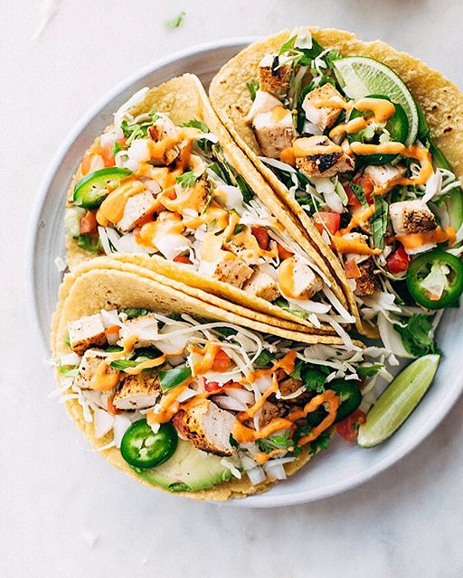 Ancho Chili Chicken Tacos Recipe The Feedfeed