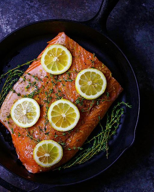 Lemon Thyme Baked Salmon Recipe | The Feedfeed