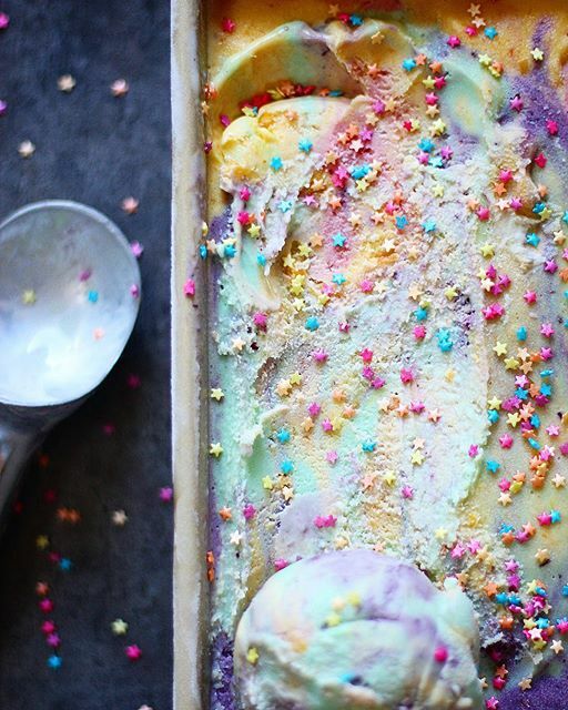 Rainbow Sprinkle Ice Cream By Thejamlab Quick Easy Recipe The Feedfeed