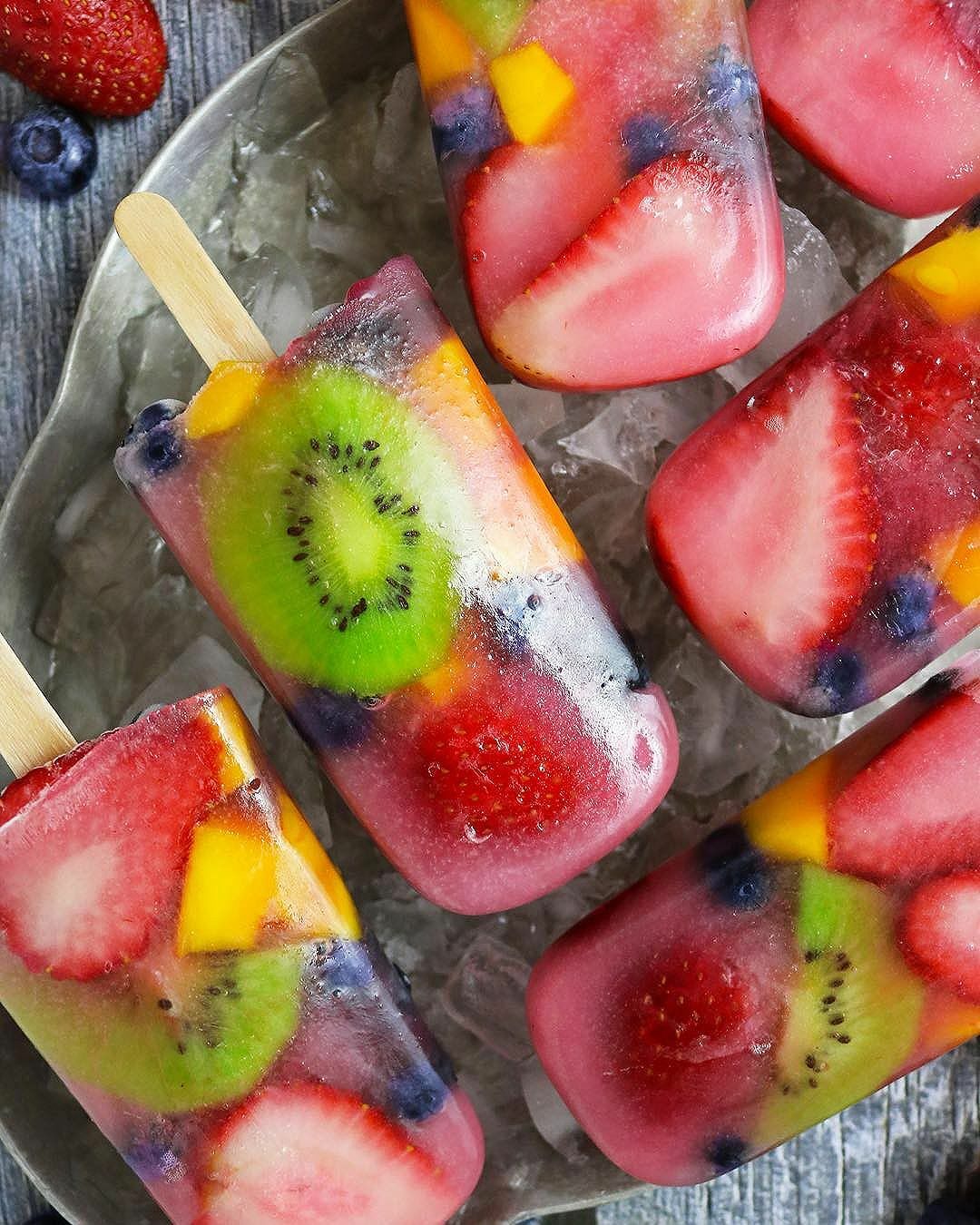 Fresh Fruit Popsicles By Savoryspin Quick Easy Recipe The Feedfeed