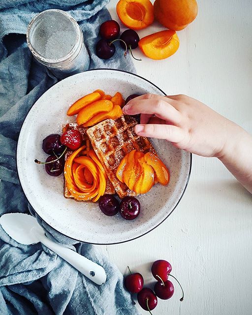 Buttermilk Waffles With Fresh Fruit Recipe The Feedfeed