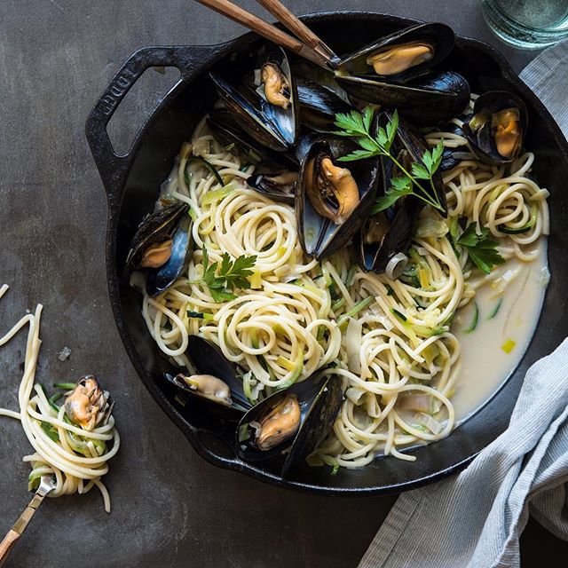 Pasta With Miso Mussels recipe by Sonia Wong The Feedfeed