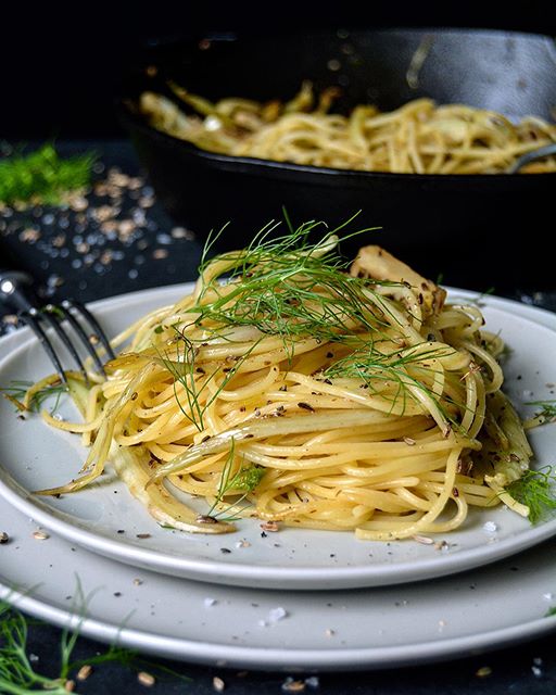 Spaghetti With Pan Roasted Fennel Recipe The Feedfeed